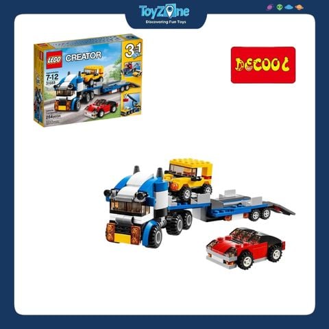 Bộ đồ chơi mô hình lắp ráp Xe vận chuyển 3in1 Decool