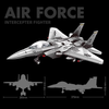 Bộ lắp ráp đồ chơi mô hình máy bay chiến đấu F-15 Eagle Wange