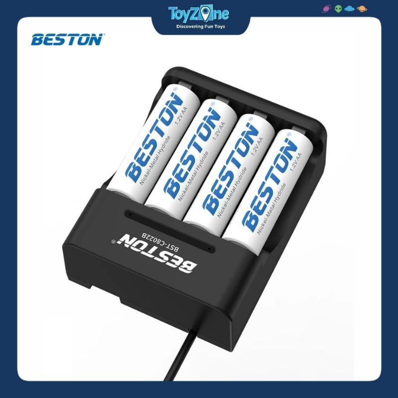 Bộ sạc pin 4 khe BST-C8022B BESTON