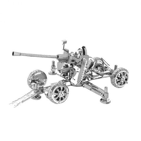 Mô hình kim loại lắp ráp 3D Súng Phòng Không Bofors (Silver) – Metal Works MP277