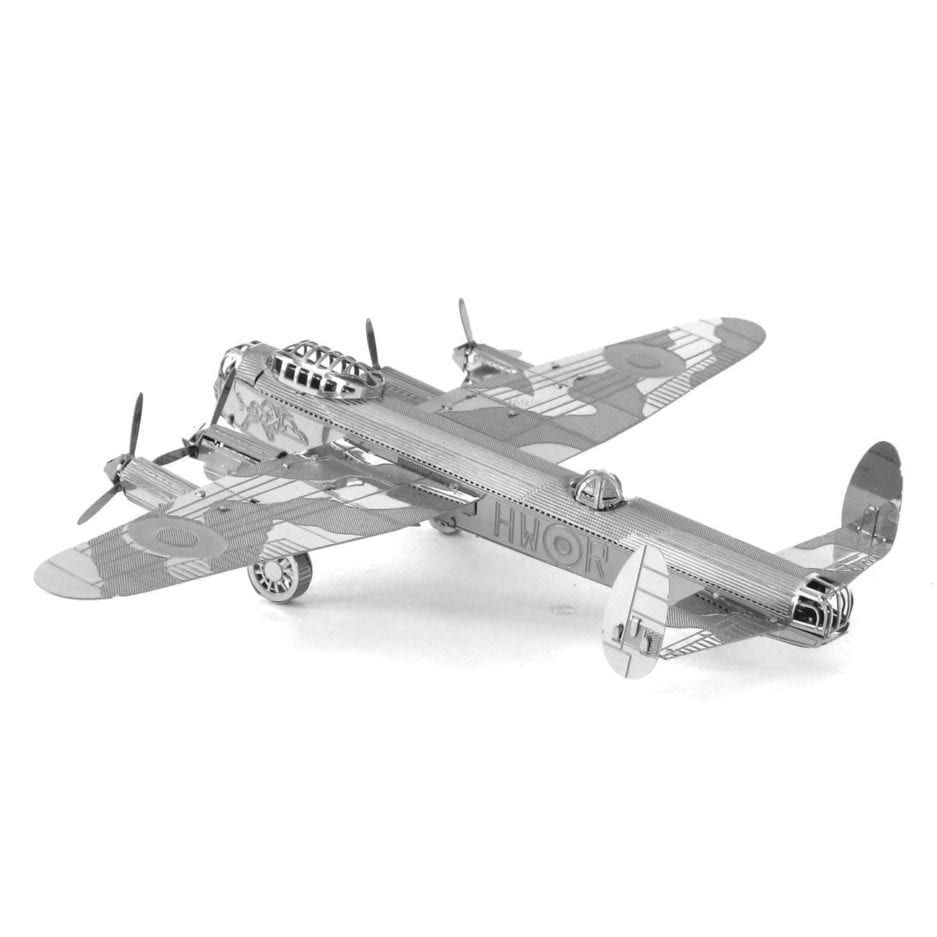 Mô hình kim loại lắp ráp 3D Máy Bay Avro Lancaster Bomber (Silver) – Metal Works MP137
