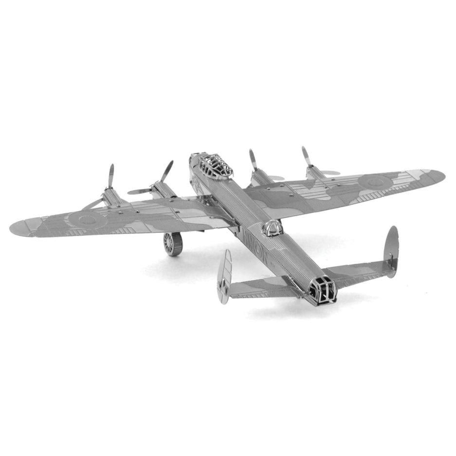 Mô hình kim loại lắp ráp 3D Máy Bay Avro Lancaster Bomber (Silver) – Metal Works MP137