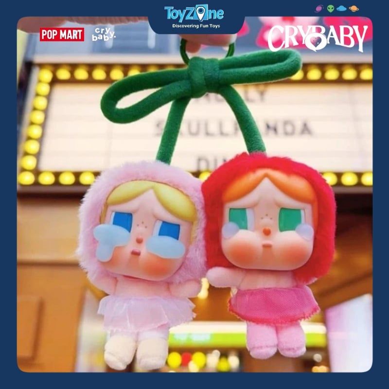 Mô hình đồ chơi Móc khóa Gấu bông Crybaby Crying For Love Series Love You Cherry Much POP MART