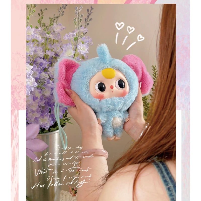 Mô hình Blind box Gấu bông Baby Three Big Head Baby Zipper Bag Series ( Em Bé Đầu To ) BABY THREE