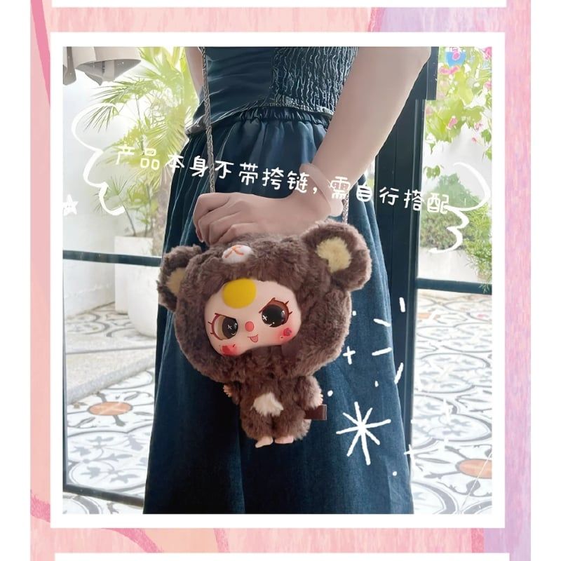 Mô hình Blind box Gấu bông Baby Three Big Head Baby Zipper Bag Series ( Em Bé Đầu To ) BABY THREE