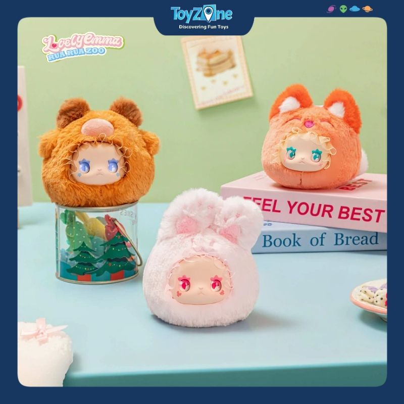 Mô hình Blind box Móc khoá Gấu bông Lovely Emma Rua Rua Zoo Vinyl Face MJ STUDIO