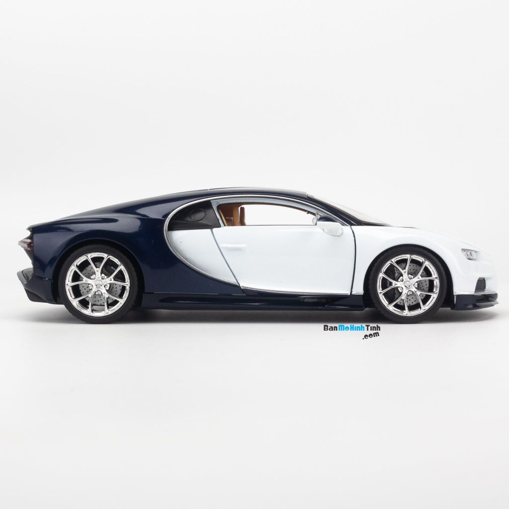Mô hình xe Bugatti Chiron 1:24 Welly FX White (2)