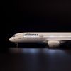 Mô hình máy bay Lufthansa 47cm lắp ráp có đèn Everfly