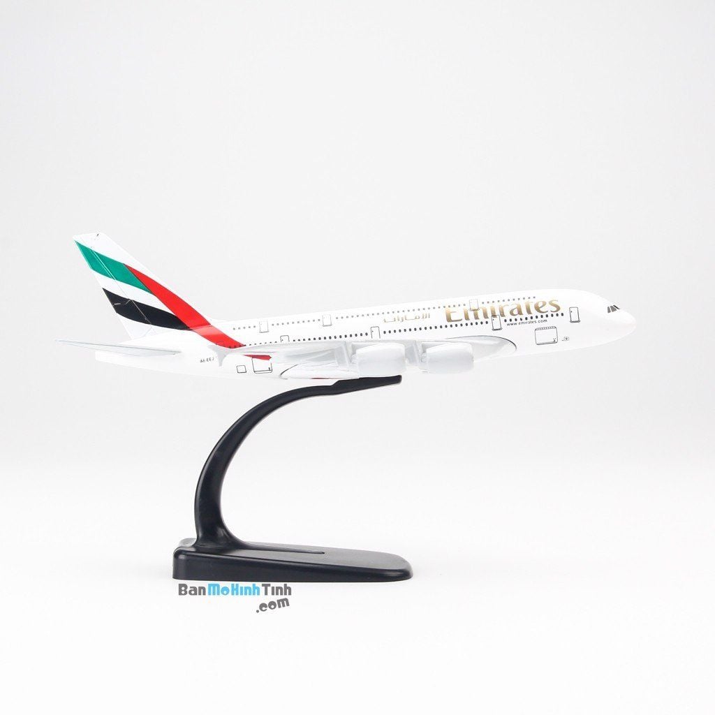 Mô hình máy bay Emirates Airbus A380 20cm Everfly