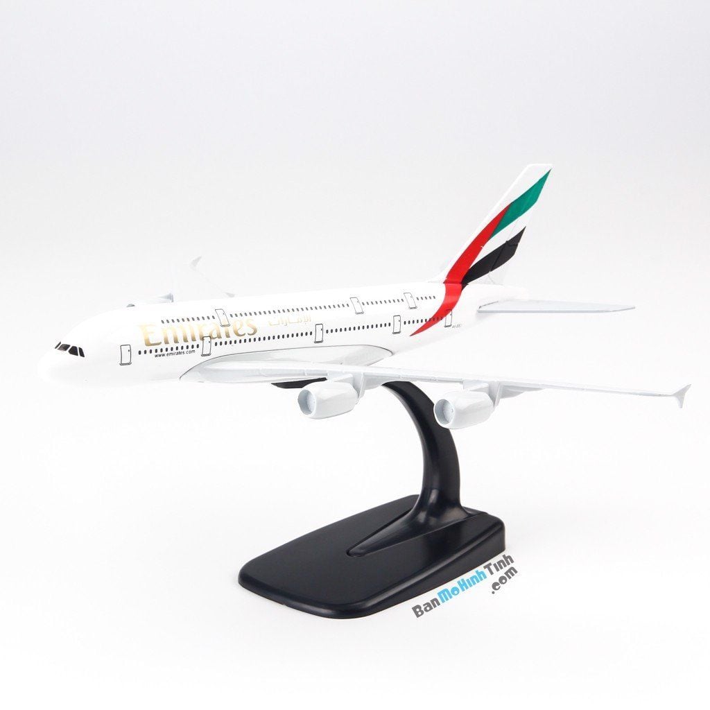 Mô hình máy bay Emirates Airbus A380 20cm Everfly