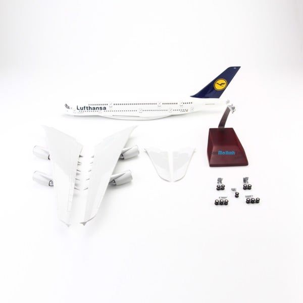 Mô hình máy bay Lufthansa 47cm lắp ráp có đèn Everfly