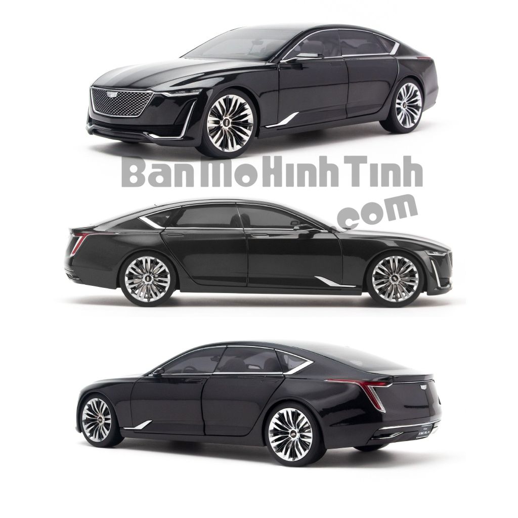 Mô hình xe Cadillac Escala Concept 1:18 Dealer Black (3)