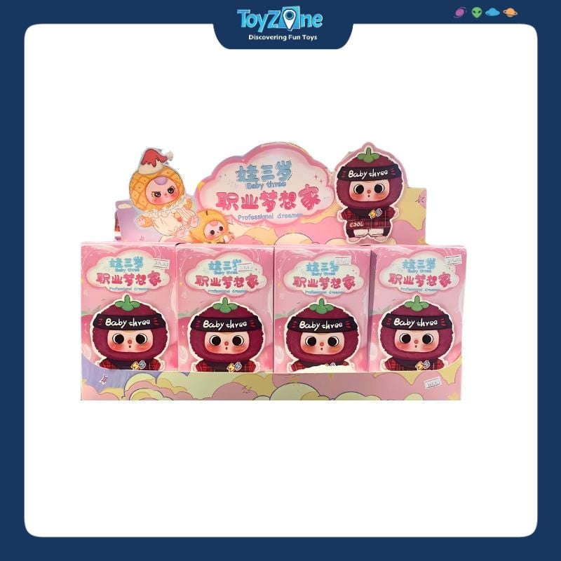 Mô hình Blind box Móc khóa Gấu bông Baby Three Professional Dreamer Series ( Giấc Mơ Nghề Nghiệp ) CUREPLANETA