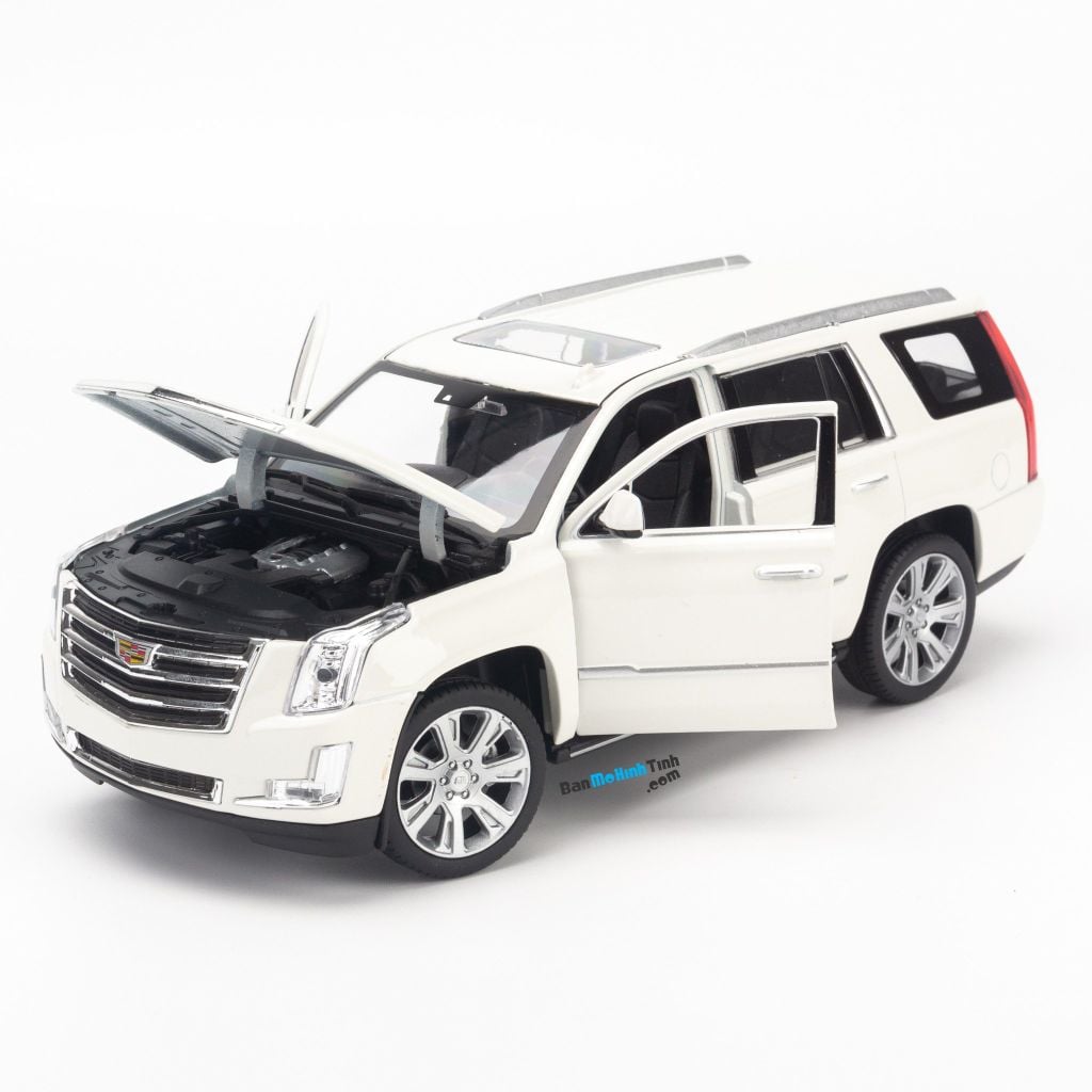 Mô hình xe Cadillac Escalade 1:24 Welly White (4)