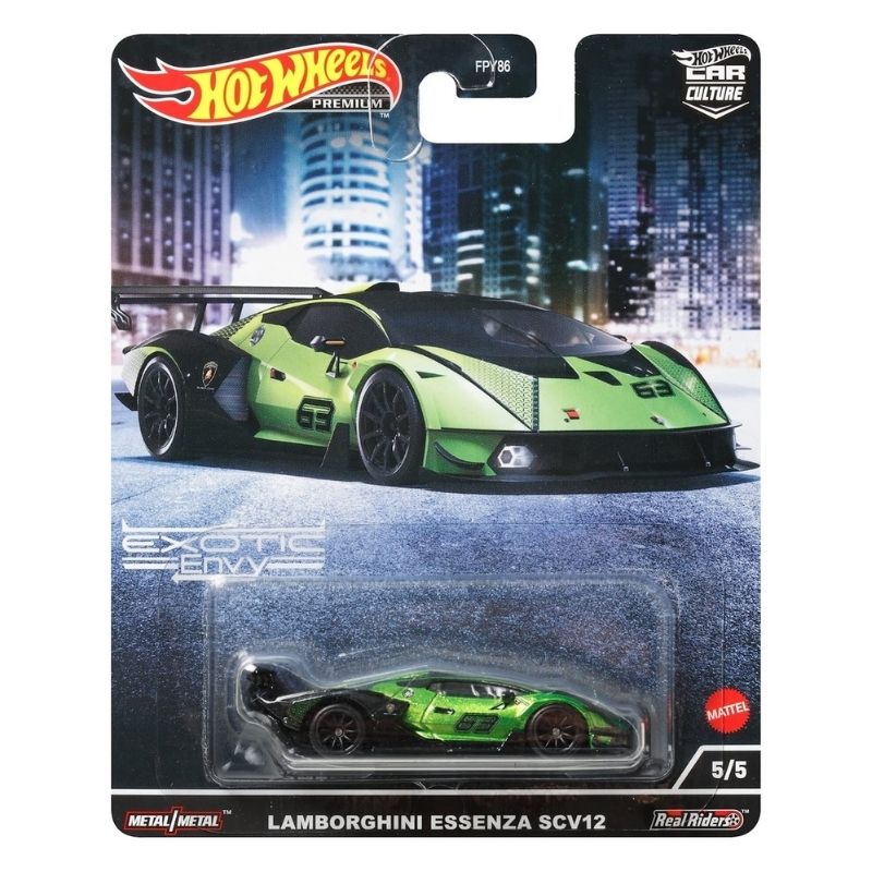 Mô hình xe Lamborghini Essenza SCV12 Car Culture Series: Exotic Envy 1:64 Hot Wheels Premium