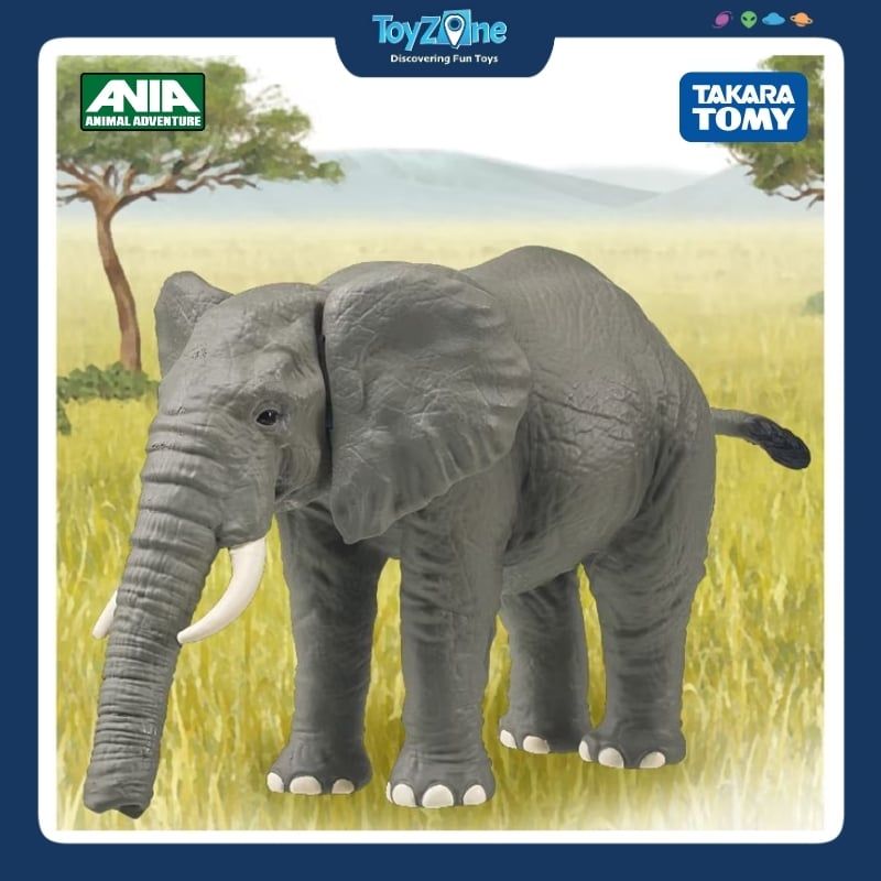 Mô hình đồ chơi Động Vật Voi Châu Phi ANIA AL-26 African Elephant TAKARA TOMY