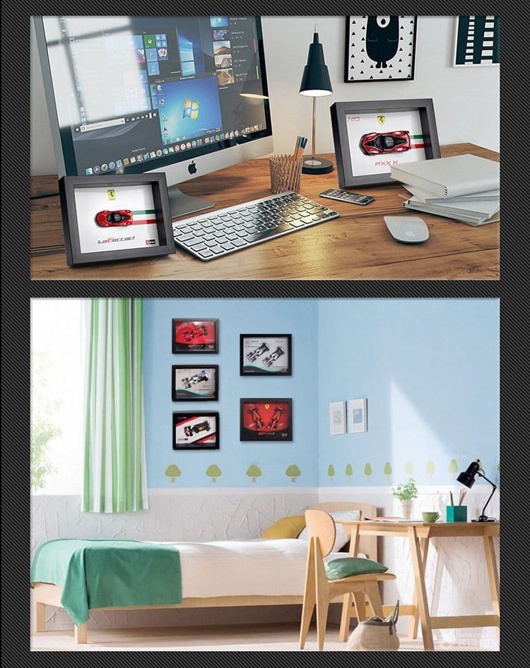 Khung tranh mô hình xe Aston Martin F1 2019 Red Bull Racing RB15 1:43 Bburago - 18-38122