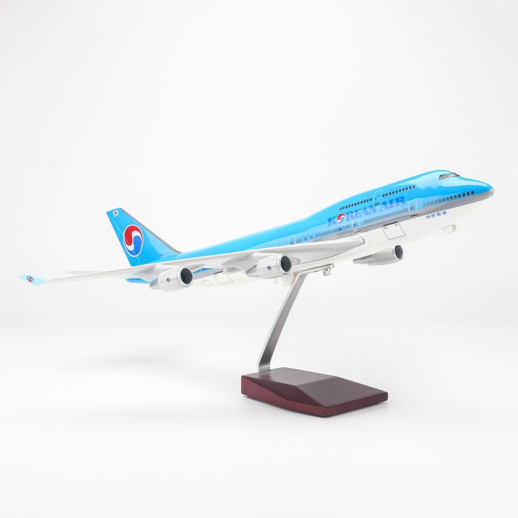 Mô hình máy bay Korean Air 47cm lắp ráp có đèn Everfly