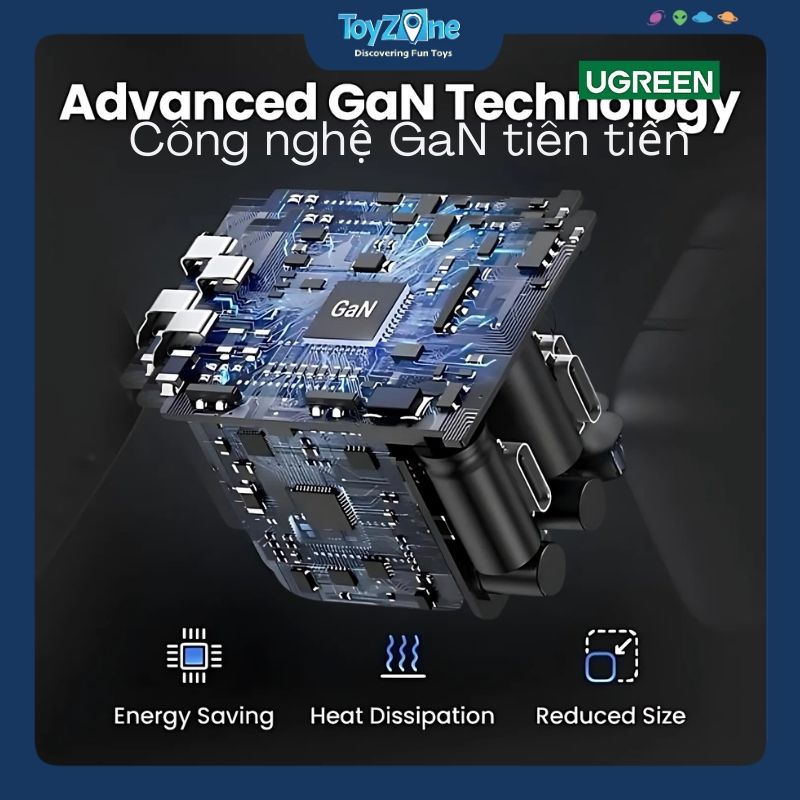 Củ Sạc Nhanh Nexode 30W USB-C PD GaN Fast Charger UGREEN