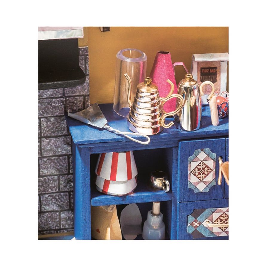 Mô hình gỗ lắp ráp 3D DIY Dollhouse Nancy's Bake Shop (Tiệm Bánh Của Nancy) (Mixed Color) - Robotime DG143 - WP048