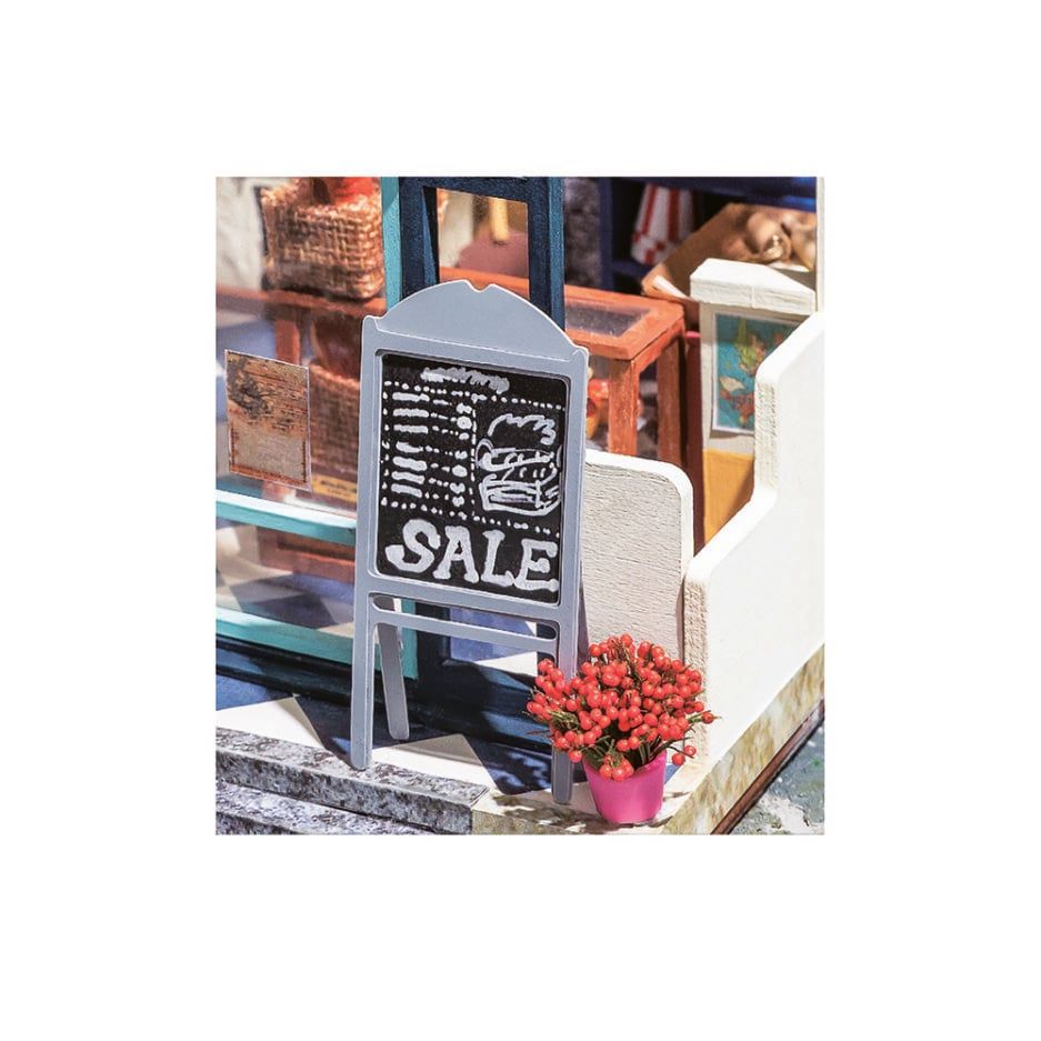 Mô hình gỗ lắp ráp 3D DIY Dollhouse Nancy's Bake Shop (Tiệm Bánh Của Nancy) (Mixed Color) - Robotime DG143 - WP048