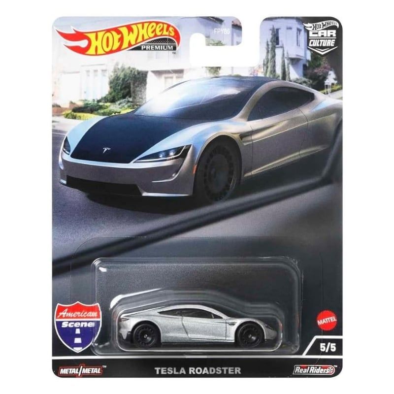 Mô hình xe Tesla Roadster Car Culture Series: American Style 1:64 Hot Wheels Premium