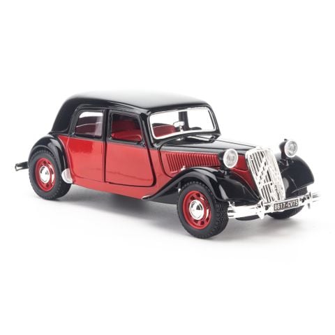 Mô hình xe Citroen 15CV TA 1938 Black/Red 1:24 Bburago - MH18-22017