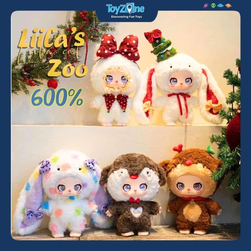Mô hình Blind Box Gấu Bông Liila's ZOO 600% ( Liila's Sở Thú ) LIILA TOYS