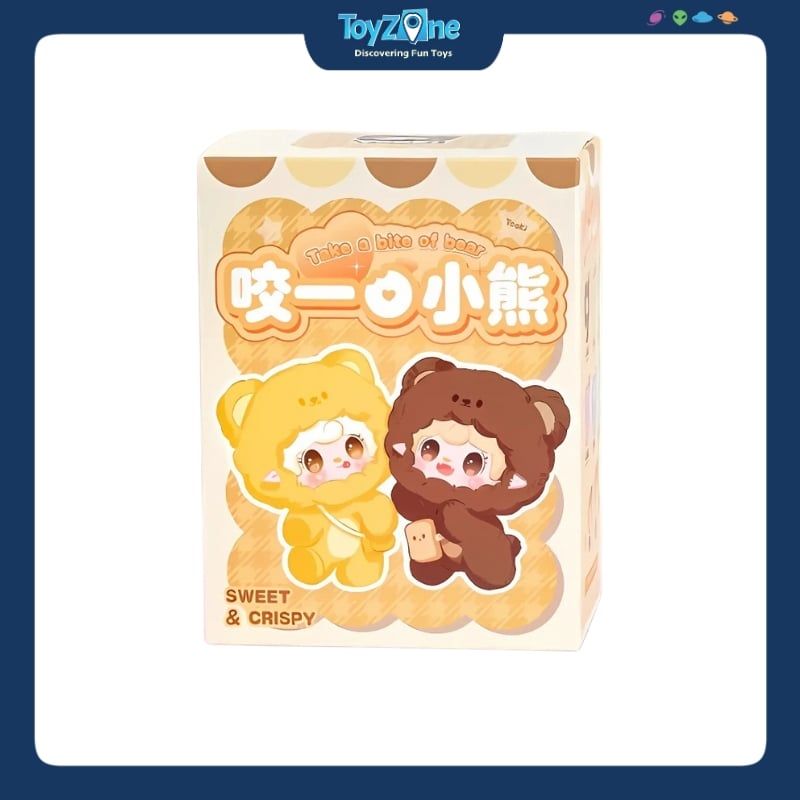 Mô hình Blind box Móc khóa Gấu bông Yooki Take a Bite of the Bear V4 YALLI STUDIO