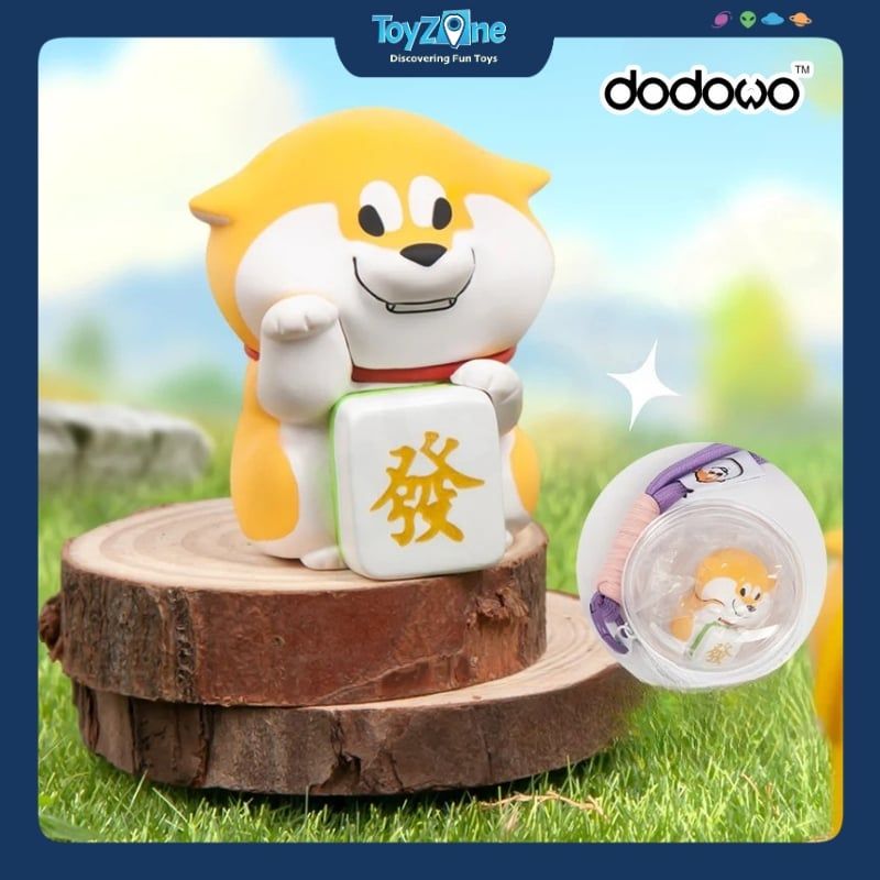 Mô hình đồ chơi Blind box Móc khóa Life Diary Of Shiba Inu Achai Puppy Crossing ( Băng Qua Đường ) DODOWO