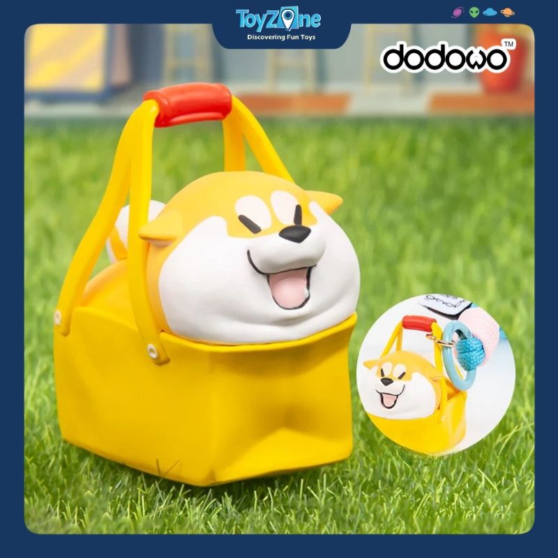 Mô hình đồ chơi Blind box Móc khóa Life Diary Of Shiba Inu Achai Puppy Crossing ( Băng Qua Đường ) DODOWO