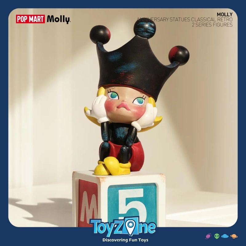 Mô hình đồ chơi Blind box Molly Anniversary Statues Classical Retro Series 2 ( Tượng Kỷ Niệm Cổ Điển ) POP MART
