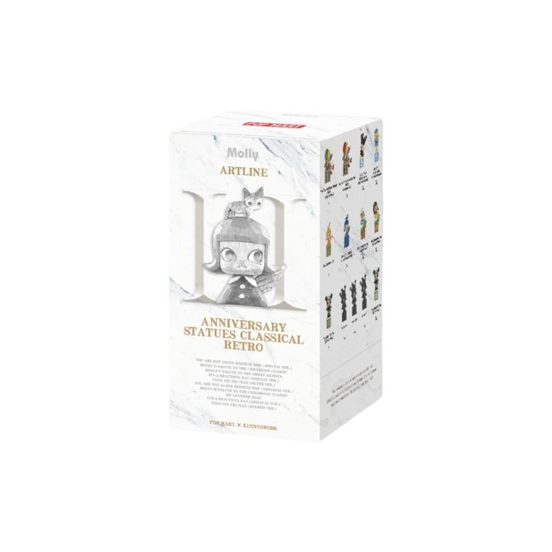 Mô hình đồ chơi Blind box Molly Anniversary Statues Classical Retro Series 2 ( Tượng Kỷ Niệm Cổ Điển ) POP MART