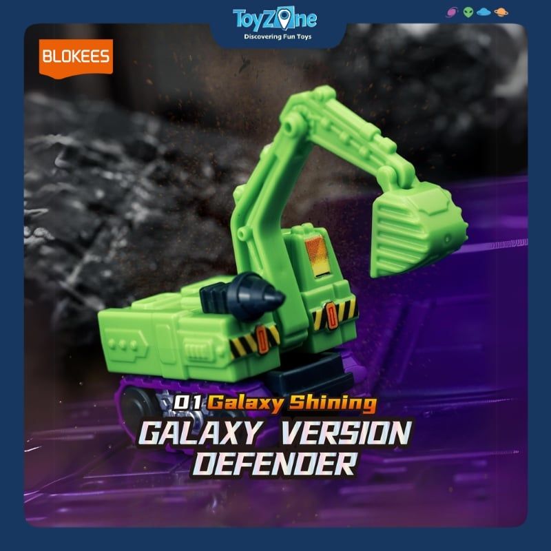 Mô hình đồ chơi Lắp ráp Blind box Transformers Galaxy Version Defender 01 Galaxy Shining Model Kits BLOKEES