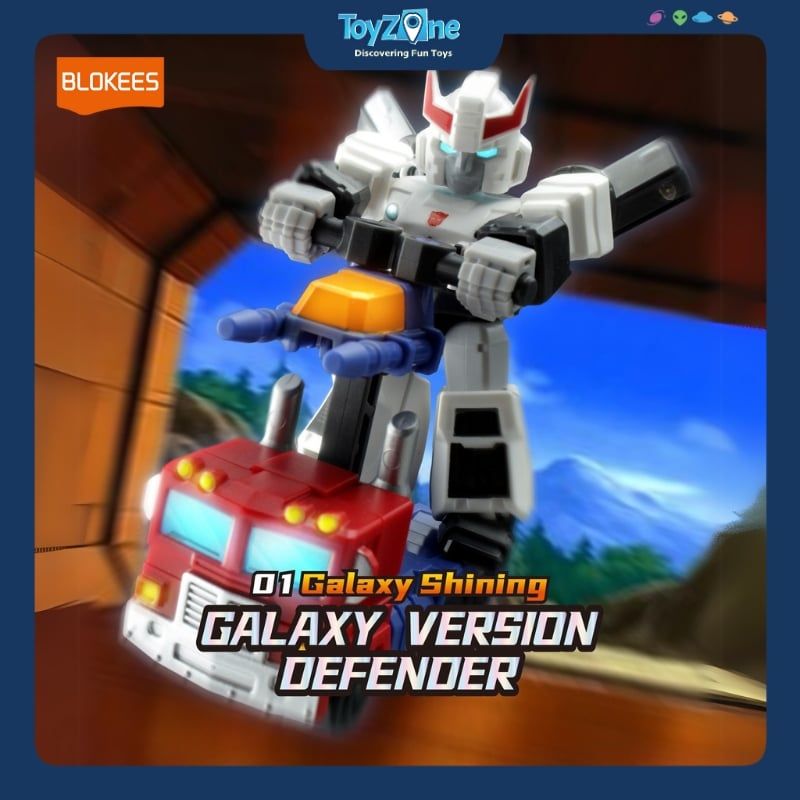 Mô hình đồ chơi Lắp ráp Blind box Transformers Galaxy Version Defender 01 Galaxy Shining Model Kits BLOKEES