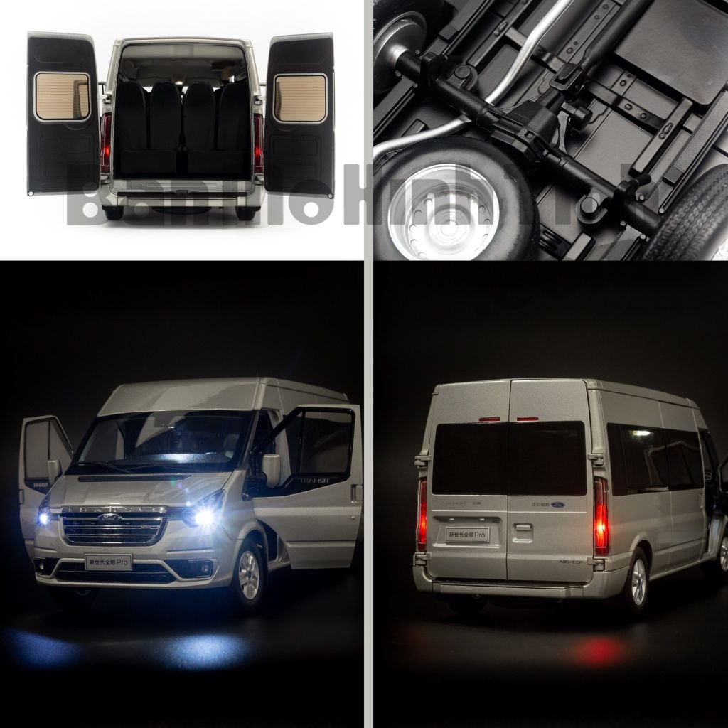 Mô hình xe Ford Transit Pro 2021 1:18 Paudi