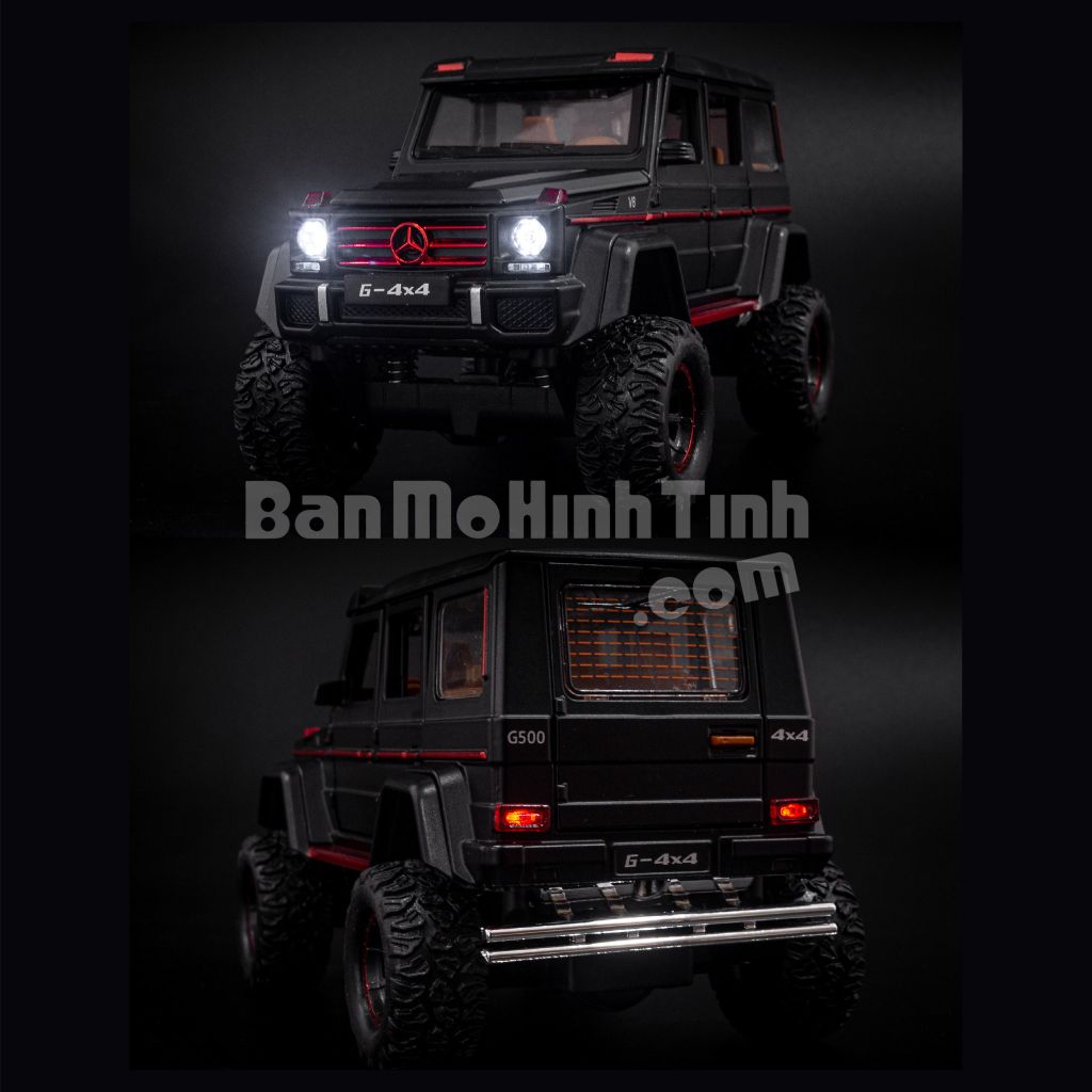 Mô hình xe Mercedes Benz G63 AMG 4x4 1:32 Chezhi Black (3)