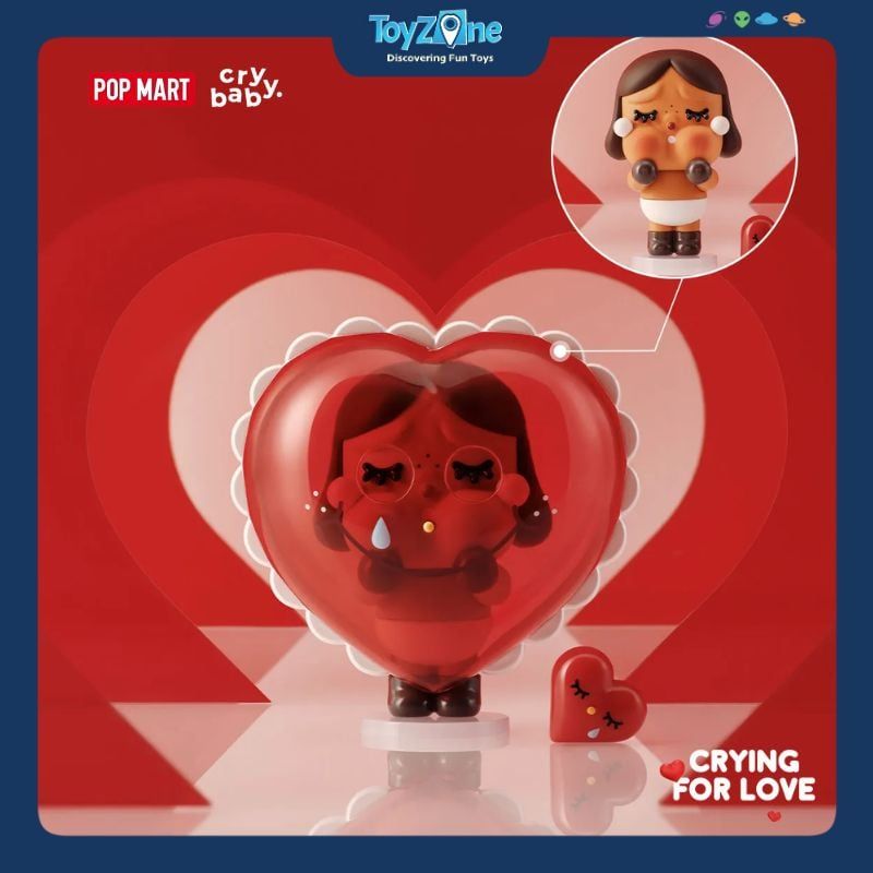 Mô Hình Đồ Chơi Blind Box CryBaby Crying For Love Series Figures (Khóc vì tình yêu) POP MART