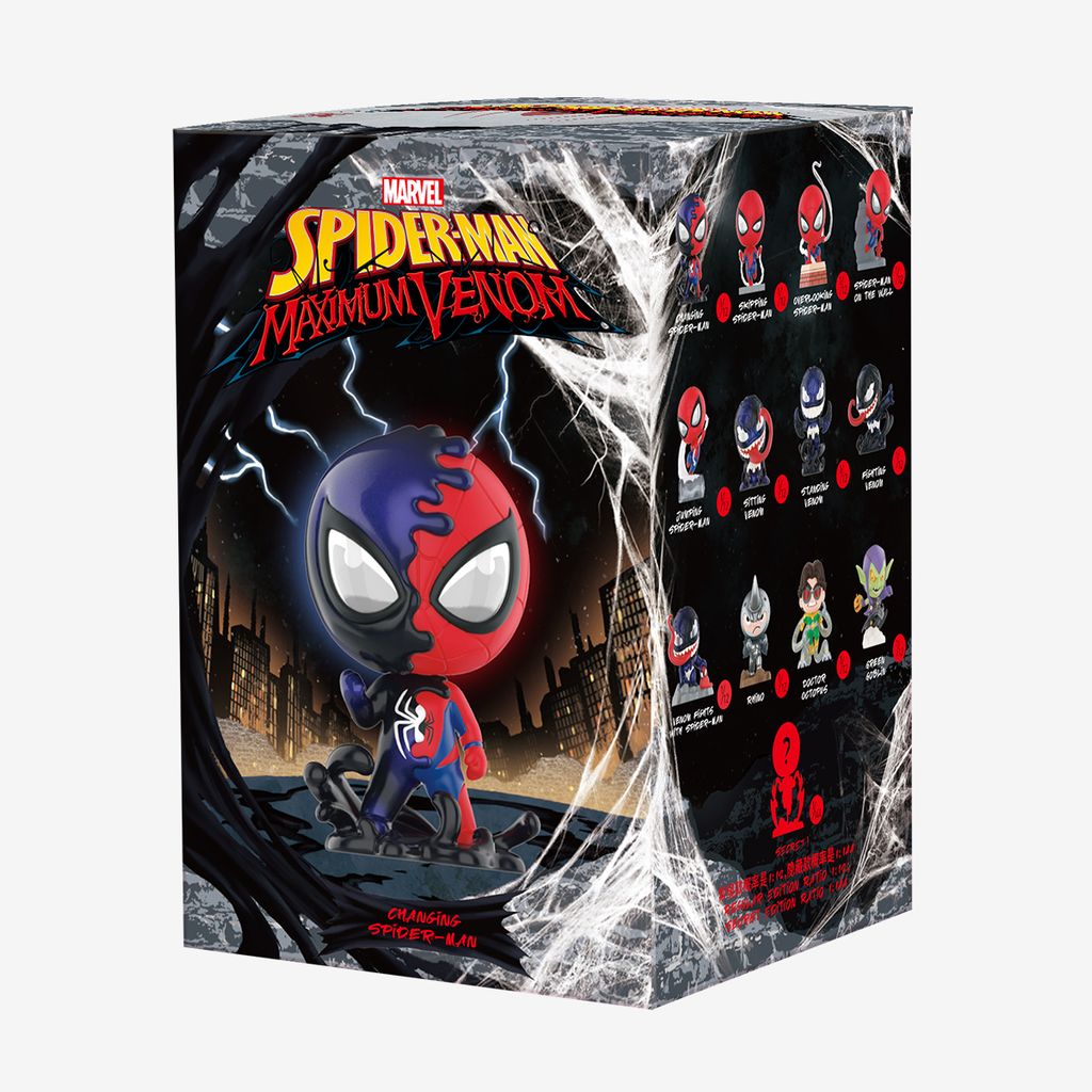 Mô hình đồ chơi Blind box Marvel Spider-Man & Maximum Venom Series (Sự Gặp Mặt Giữa Spider Man và Venom) POP MART