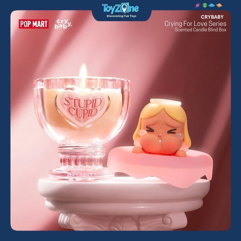Mô hình Blind box Nến Thơm Crybaby Crying For Love Scented Candle Series ( Khóc Vì Tình Yêu ) POP MART