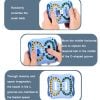 Đồ chơi trí tuệ Rubik hạt xoay nhiều màu