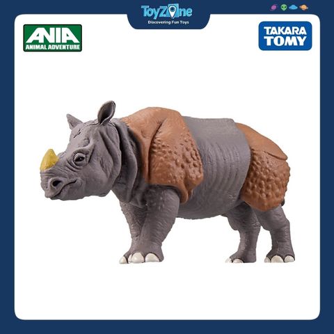 Mô hình đồ chơi Động Vật Tê Giác Ấn Độ ANIA Kingdom Cyrus ( Indian Rhino ) TAKARA TOMY