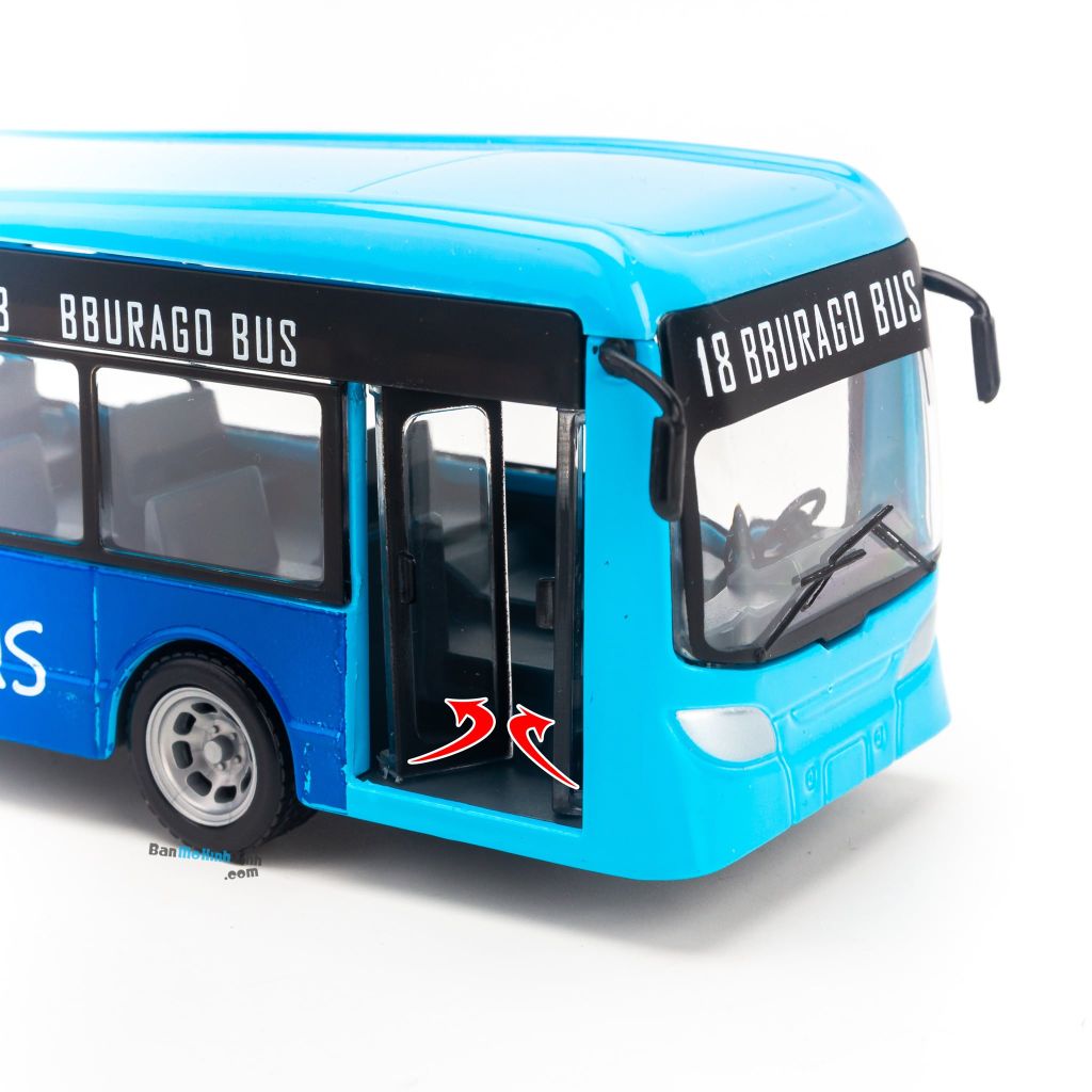 Mô hình xe Bus City long 19cm Bburago