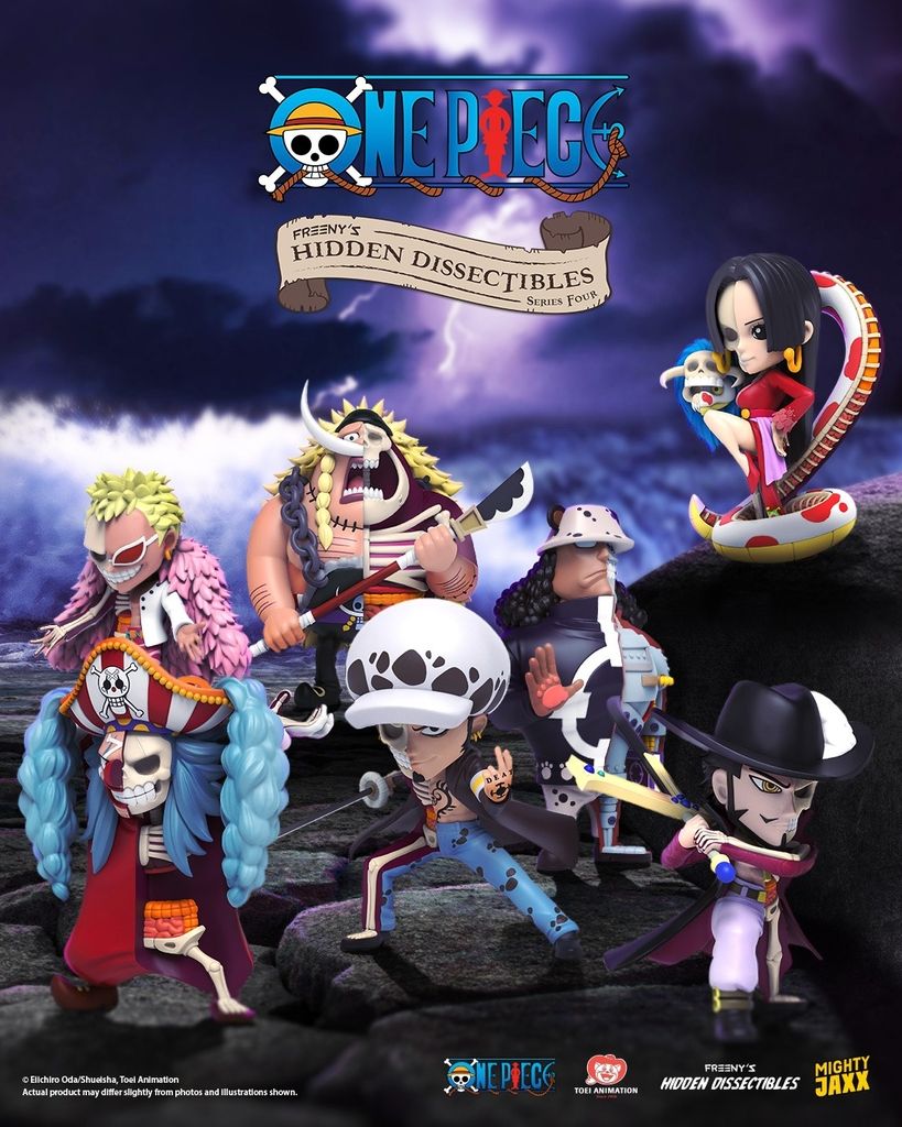 Mô hình đồ chơi Blind box One Piece The 4th series of Freeny’s Hidden Dissectibles (One Piece Thất Vũ Hải) MIGHTY JAXX