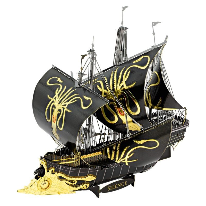 Mô hình kim loại lắp ráp 3D Silence Longship (Tàu Silence) (Gold, Black) Metal Head MP917