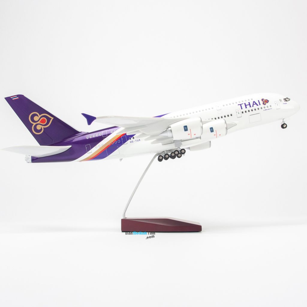 Mô hình máy bay Thai Airways 47cm lắp ráp có đèn Everfly