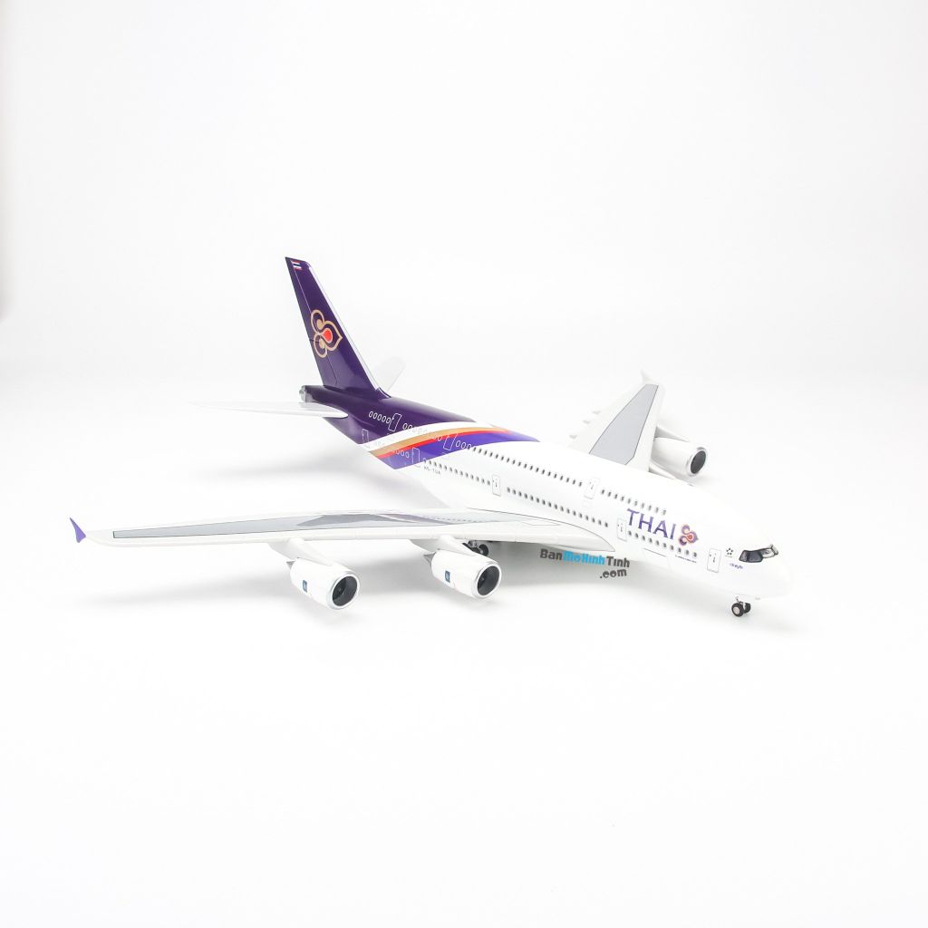 Mô hình máy bay Thai Airways 47cm lắp ráp có đèn Everfly