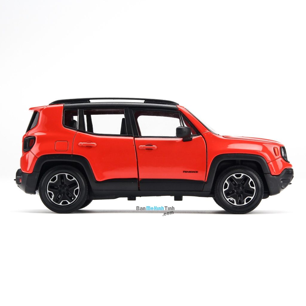 Mô hình xe Jeep Renegade Trailhawk Orange 1:24 Welly - 24071