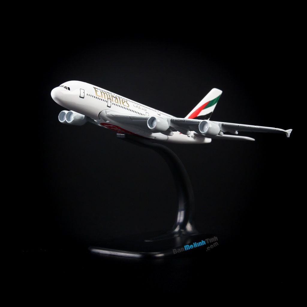 Mô hình máy bay tĩnh Emirates Airbus A380 16cm Evefly giá rẻ (10)
