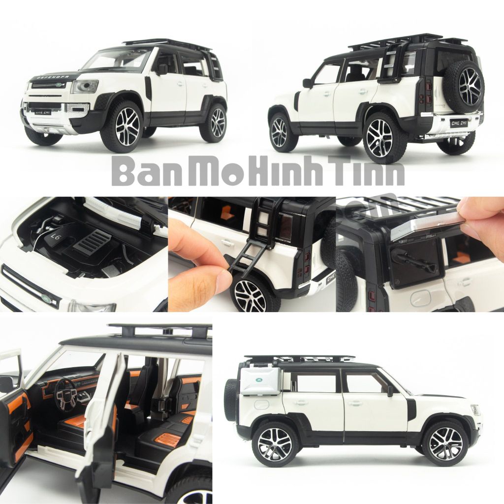 Mô hình xe Land Rover Defender 2020 1:24 Chezhi